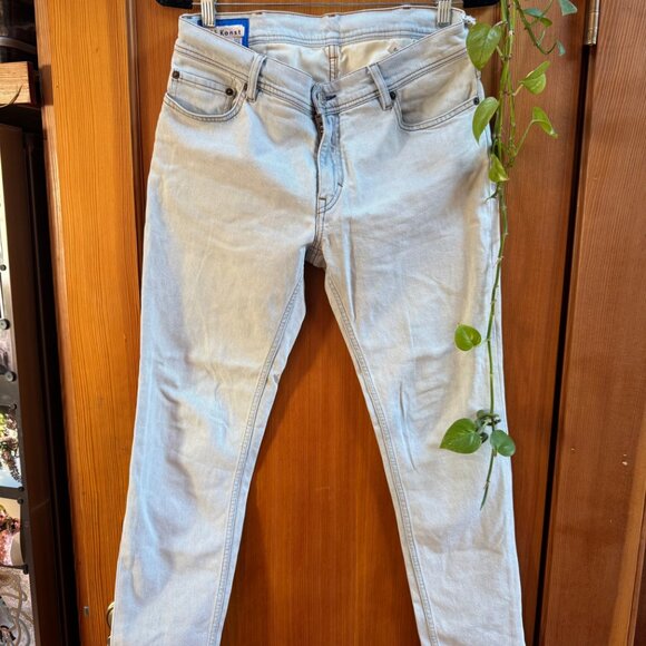 Acne Studios Bla Konst Light Blue Denim Jeans - Picture 1 of 6